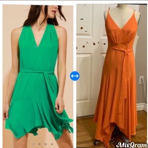 New style 2019 Flowy silky georgette dress